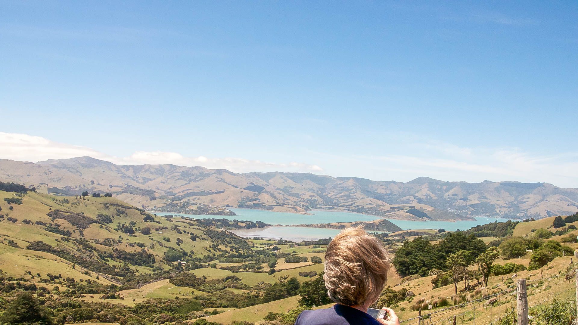 View from HillTop of the bays in Banks Peninsular