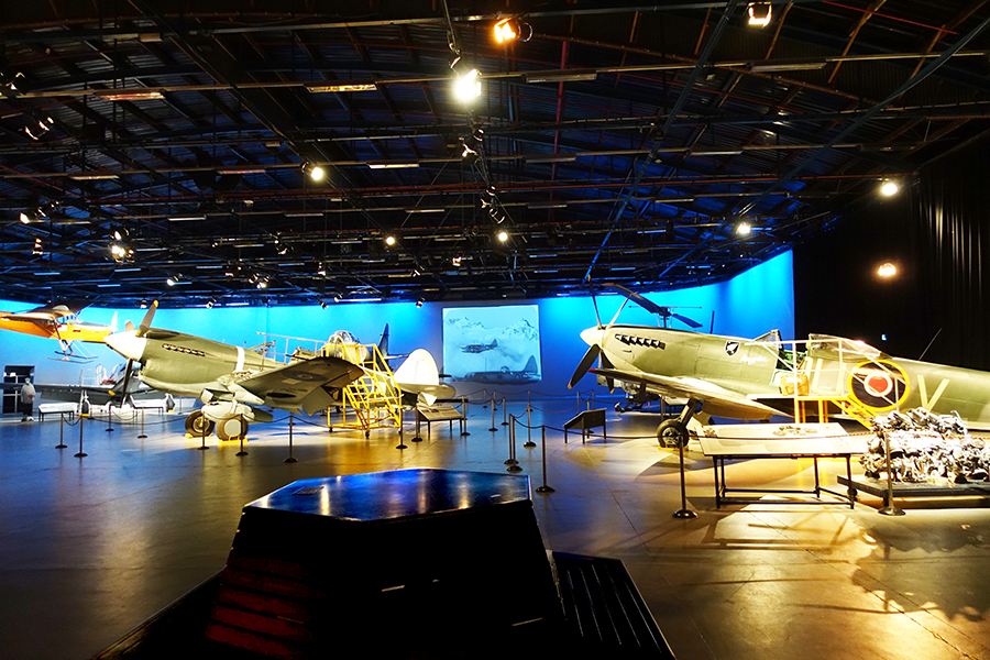 Fighter aircraft at Air Force Museum of New Zealand Christchurch