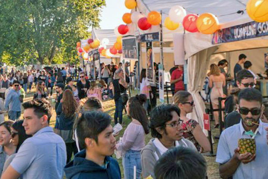 The Night Noodle Market in Hagley Park, Christchurch